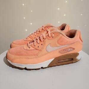 Nike Air Max 90 Sunset Glow Sneakers Womens Size 9.5 2017 Running Sport Active